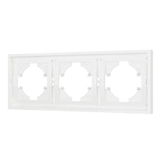 Изображение Рамка 3 поста пластиковая Arlight TENDO, белый soft-touch 054653